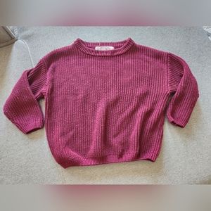 Dot Dot Smile Maroon Girls Sweater 5/6